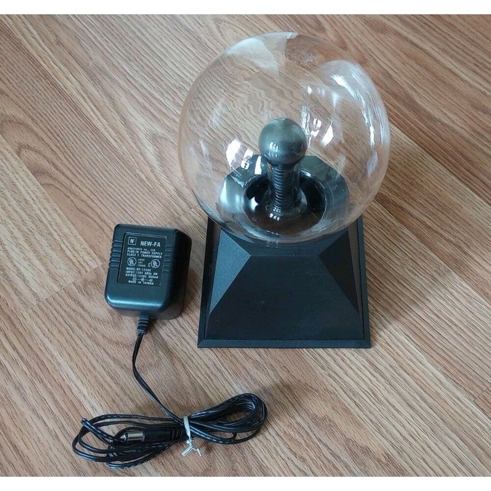 Sunder Ball Plasma Globe Static Electricity Ball Science Used, Works